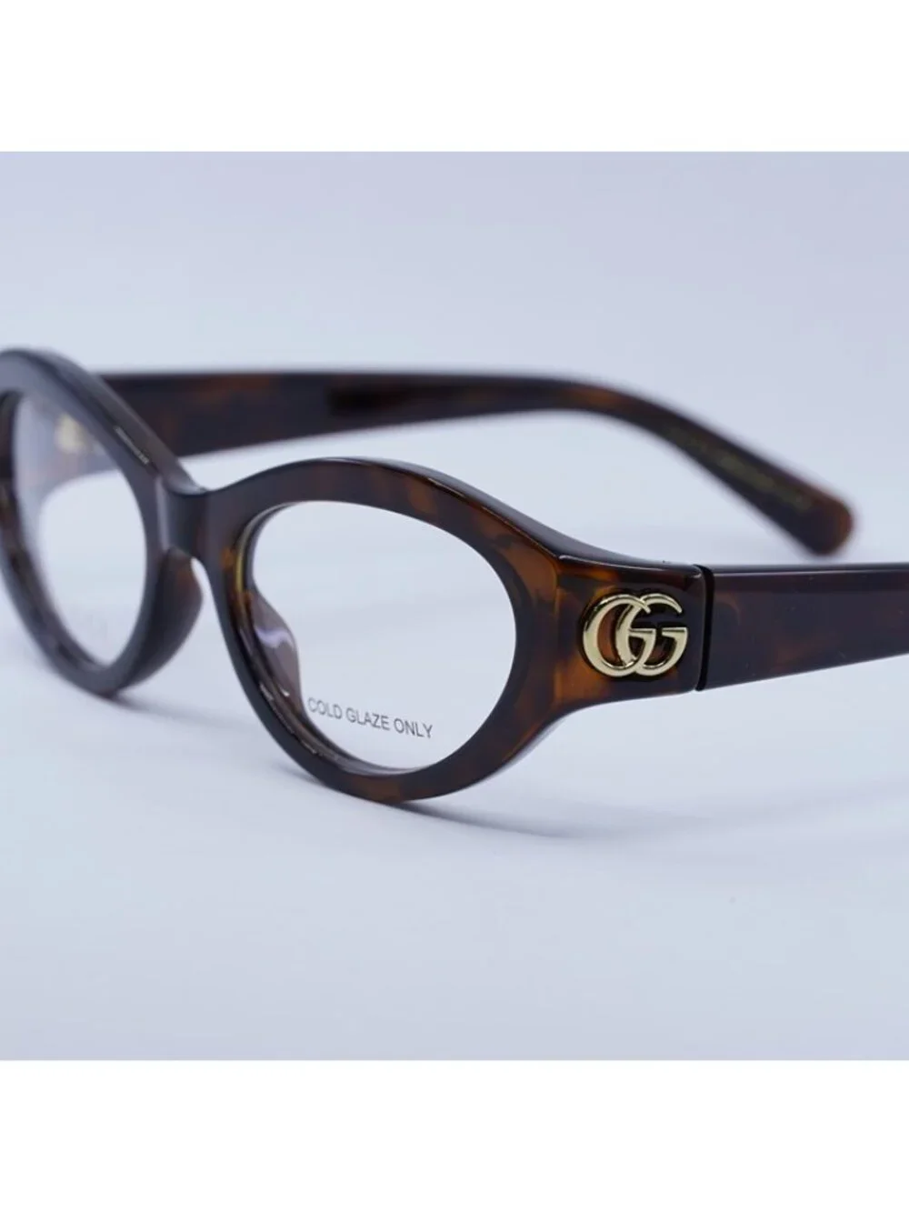 Gucci GG1405O 002 Eyeglasses Havana 51mm Cat Eye Frame